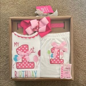 Baby Essentials Baby Girl First Birthday Set